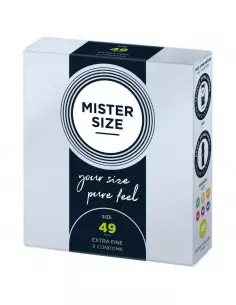 MISTER SIZE 49 mm-es Óvszer 3 DB Óvszerek Mister Size 2