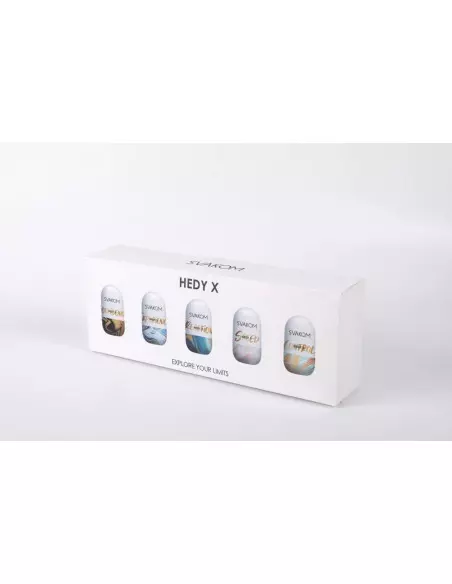Hedy X Mixed Textures 5 pcs Maszturbátor Férfi maszturbátorok Svakom Hedy X Mixed Textures 5 pcs Maszturbátor Férfi maszturbátorok Svakom