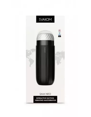 Sam Neo Black Okos Maszturbátor Okos vibrátorok Svakom