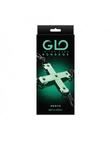 GLO Bondage - Hog Tie - Green Bilincsek - Kötözők NS Toys