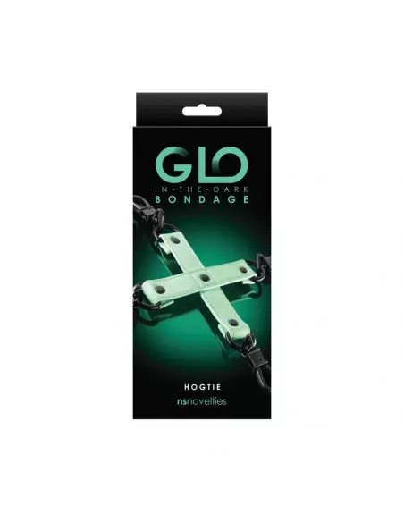 GLO Bondage - Hog Tie - Green Bilincsek - Kötözők NS Toys