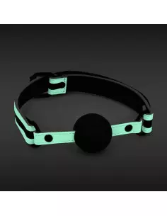 GLO Bondage - Ball Gag - Green Szájpecek Szájpöckök NS Toys 2