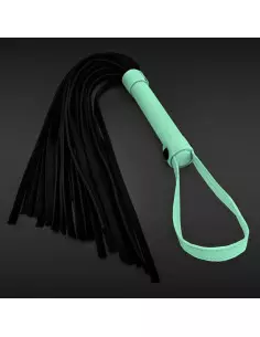 GLO Bondage - Flogger - Green Korbács Korbácsok - Pálcák - Paskolók NS Toys 2