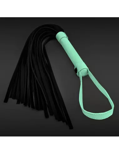 GLO Bondage - Flogger - Green Korbács Korbácsok - Pálcák - Paskolók NS Toys