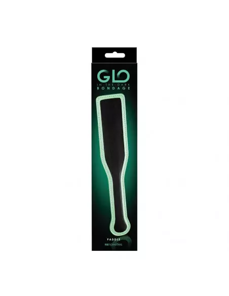 GLO Bondage - Paddle - Green Paskoló Korbácsok - Pálcák - Paskolók NS Toys