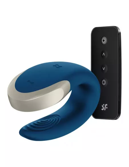 Double Love (Blue) Okos Párvibrátor Okos vibrátorok Satisfyer