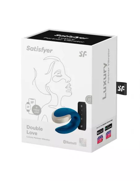 Double Love (Blue) Okos Párvibrátor Okos vibrátorok Satisfyer