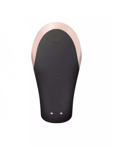 Double Love (Black) Okos Párvibrátor Okos vibrátorok Satisfyer