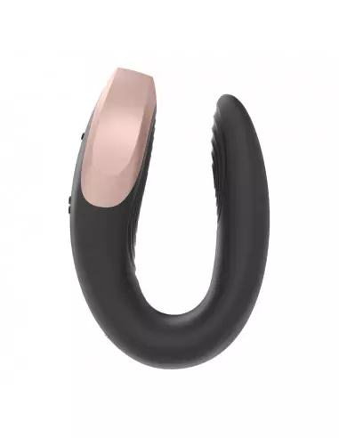 Double Love (Black) Okos Párvibrátor Okos vibrátorok Satisfyer