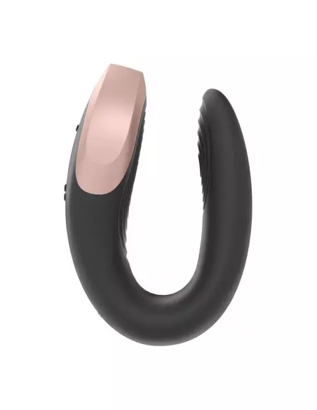 Double Love (Black) Okos Párvibrátor Okos vibrátorok Satisfyer