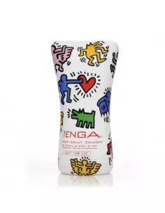 KEITH HARING CUP Soft Tube Maszturbátor Férfi maszturbátorok Tenga