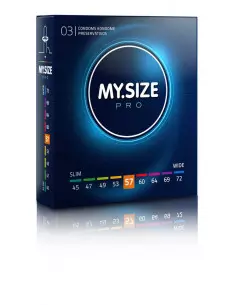 MY SIZE PRO 57 mm-es Óvszer 3 DB Óvszerek My Size pro