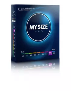 MY SIZE PRO 69 mm-es Óvszer 3 DB Óvszerek My Size pro