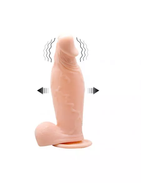 Inflatable Dildo 7,5" Flesh Vibrátor Realisztikus vibrátorok Debra