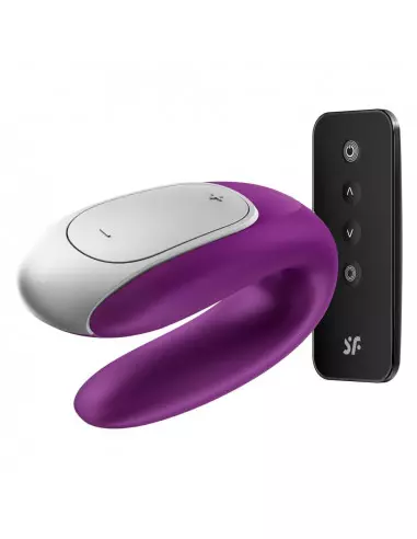Double Fun (Violet) Okos Párvibrátor Okos vibrátorok Satisfyer