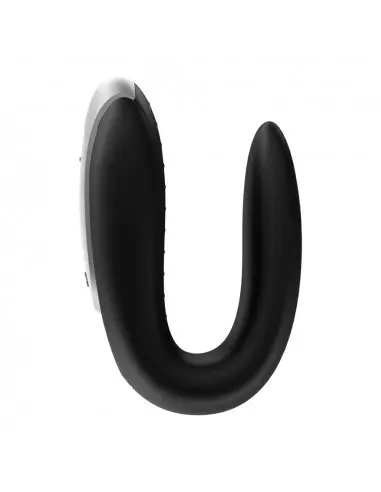 Double Fun (Black) Okos Párvibrátor Okos vibrátorok Satisfyer