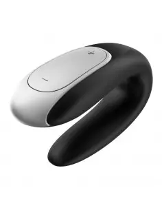 Double Fun (Black) Okos Párvibrátor Okos vibrátorok Satisfyer 2