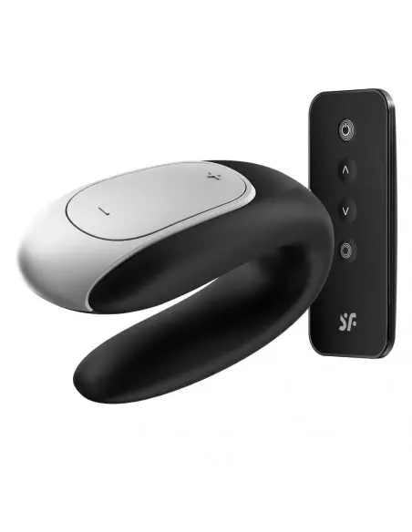 Double Fun (Black) Okos Párvibrátor Okos vibrátorok Satisfyer Double Fun (Black) Okos Párvibrátor Okos vibrátorok Satisfyer