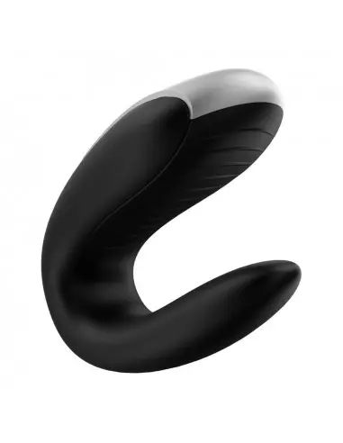 Double Fun (Black) Okos Párvibrátor Okos vibrátorok Satisfyer