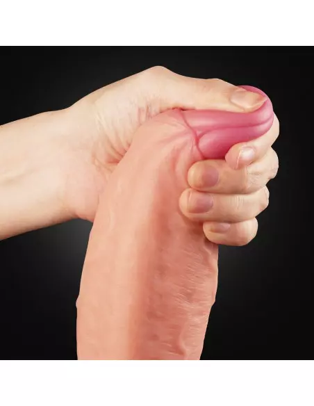 11" Dual Layer Platinum Silicone Cock Dildó Dongok - Dildók Lovetoy