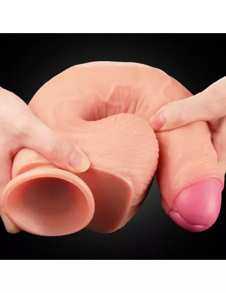 11" Dual Layer Platinum Silicone Cock Dildó Dongok - Dildók Lovetoy