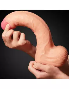 11" Dual Layer Platinum Silicone Cock Dildó Dongok - Dildók Lovetoy 2