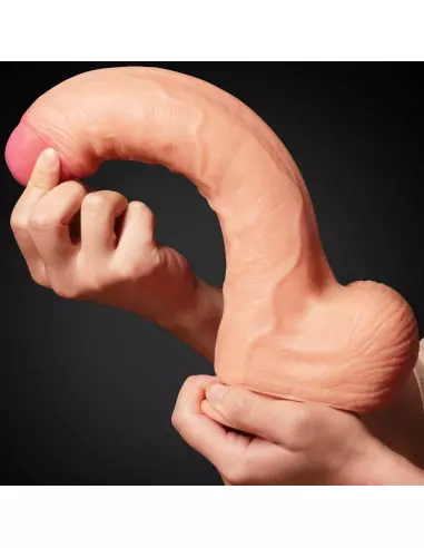 11" Dual Layer Platinum Silicone Cock Dildó Dongok - Dildók Lovetoy