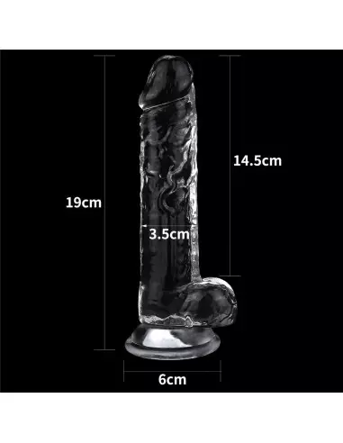 7.5'' Flawless Clear Dildó Dongok - Dildók Lovetoy