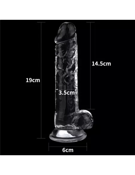 7.5'' Flawless Clear Dildó Dongok - Dildók Lovetoy 7.5'' Flawless Clear Dildó Dongok - Dildók Lovetoy