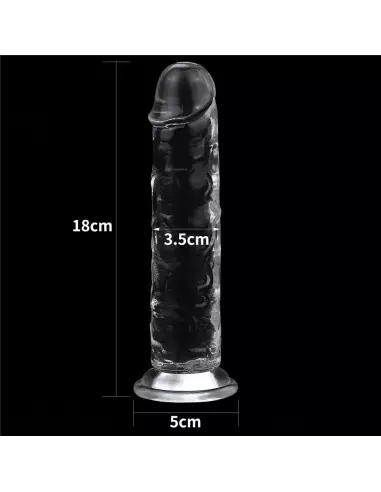 7.0'' Flawless Clear Dildó Dongok - Dildók Lovetoy