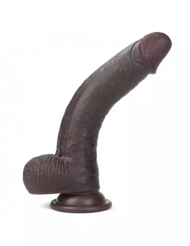 9'' Sliding Skin Dual Layer Dong Brown Dildó Dongok - Dildók Lovetoy