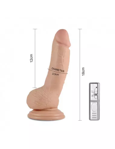 7" Real Extreme Dildo Vibrátor Realisztikus vibrátorok Lovetoy