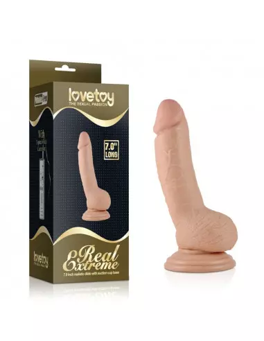 7" Real Extreme Dildo Vibrátor Realisztikus vibrátorok Lovetoy