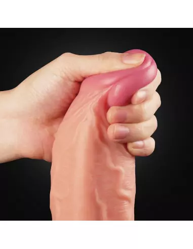 10" Dual Layer Platinum Silicone Cock Dildó Dongok - Dildók Lovetoy