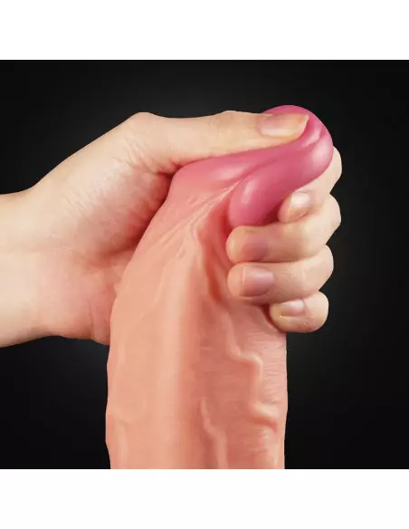 10" Dual Layer Platinum Silicone Cock Dildó Dongok - Dildók Lovetoy