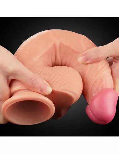 10" Dual Layer Platinum Silicone Cock Dildó Dongok - Dildók Lovetoy