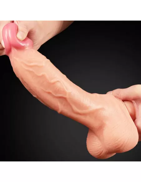 10" Dual Layer Platinum Silicone Cock Dildó Dongok - Dildók Lovetoy