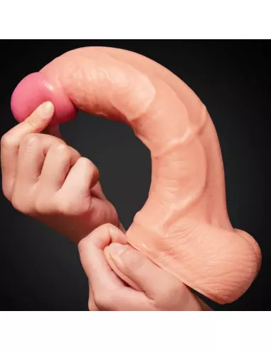 10" Dual Layer Platinum Silicone Cock Dildó Dongok - Dildók Lovetoy