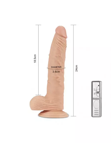 9.5'' Real Extreme Dildo Vibrátor Realisztikus vibrátorok Lovetoy