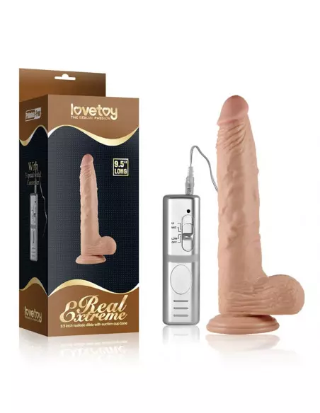 9.5'' Real Extreme Dildo Vibrátor Realisztikus vibrátorok Lovetoy
