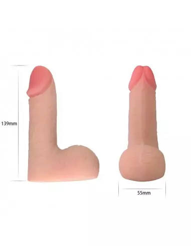 5.5" Skinlike Limpy Cock Dildó Dongok - Dildók Lovetoy
