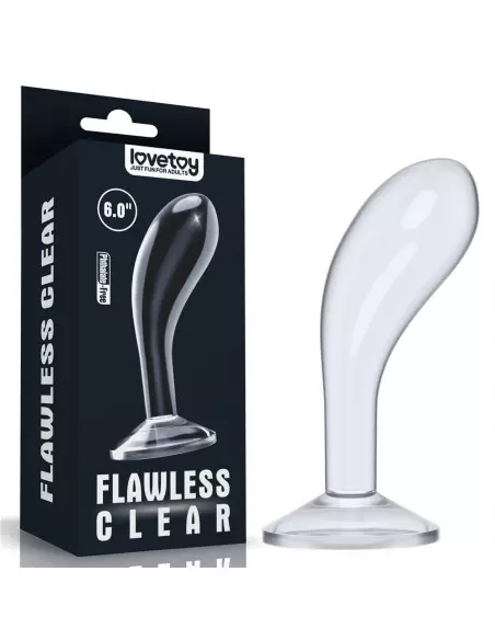 6.0'' Flawless Clear Prosztata Masszírozó Prosztata masszírozók Lovetoy