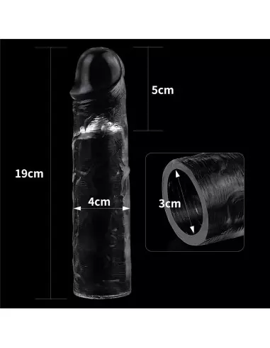 Flawless Clear Penis Sleeve Add 2'' Péniszköpeny Péniszköpenyek - Hosszabítók Lovetoy