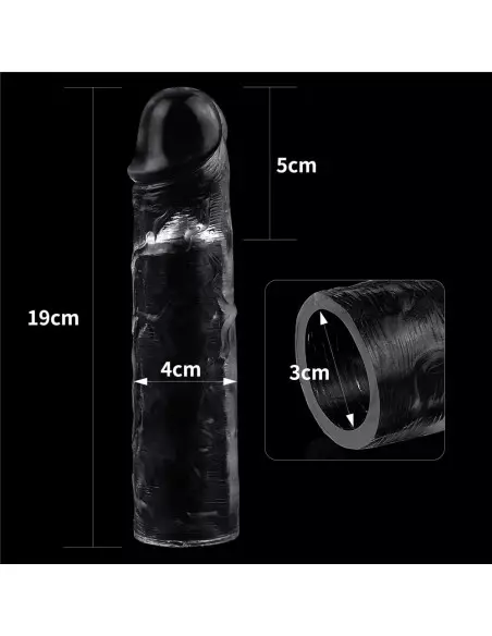 Flawless Clear Penis Sleeve Add 2'' Péniszköpeny Péniszköpenyek - Hosszabítók Lovetoy
