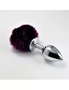Pompon Metal Plug Small Purple Fenékdugó Fenékdugók Lovetoy