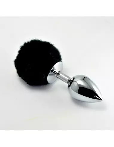 Pompon Metal Plug Small Black Fenékdugó Fenékdugók Lovetoy