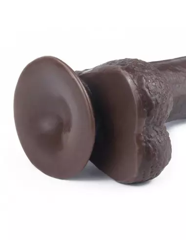 7'' Sliding Skin Dual Layer Dong Brown Dildó Dongok - Dildók Lovetoy