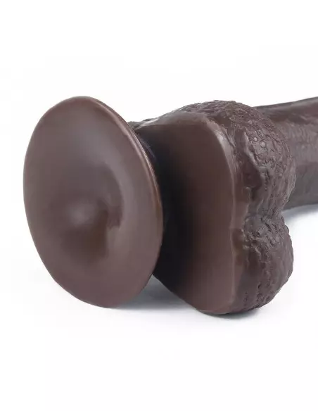 7'' Sliding Skin Dual Layer Dong Brown Dildó Dongok - Dildók Lovetoy