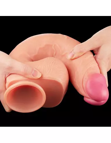 12" Dual Layered Platinum Silicone Cock 1 Dildó Dongok - Dildók Lovetoy