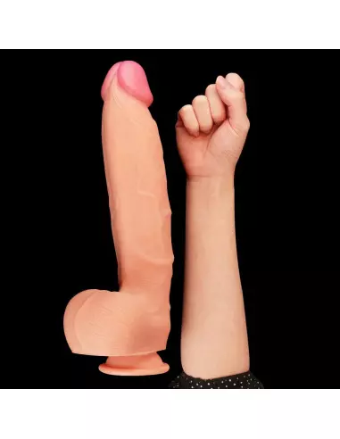 12" Dual Layered Platinum Silicone Cock 1 Dildó Dongok - Dildók Lovetoy